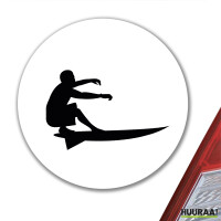 Aufkleber Surfen Silhouette 10cm Sticker