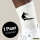 Socken Surfen Silhouette Größe 37/46 White Motiv Tennissocken