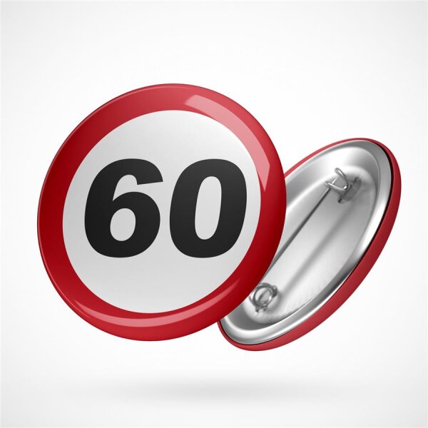 Button Achtung 60 Größe 59mm