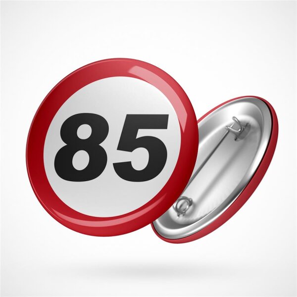 Button Achtung 85 Größe 59mm