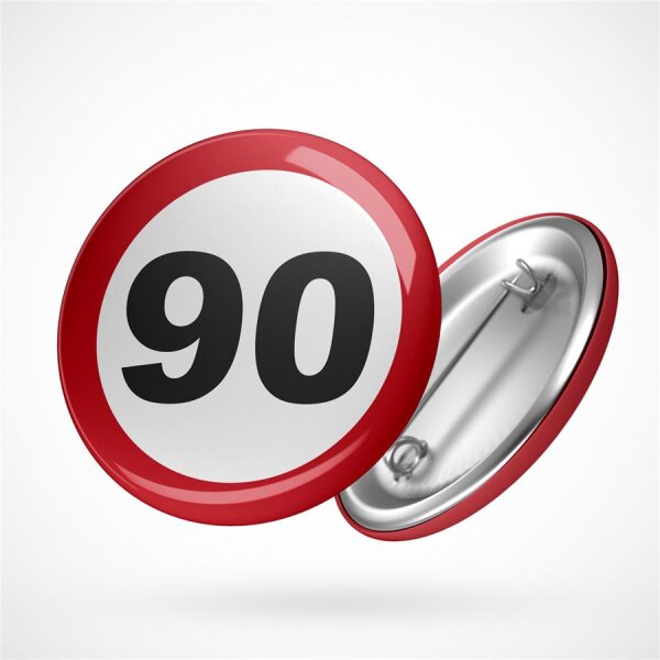 Button Achtung 90 Größe 59mm