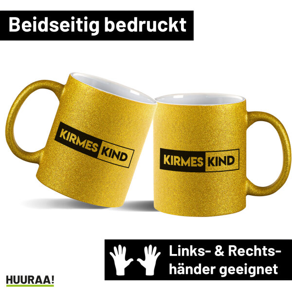 Glitzertasse Kirmeskind Modern 330ml