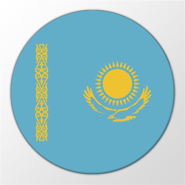 Magnet Kazakhstan Kasachstan Zentralasien 59mm Kühlschrankmagnet Flaschenöffner