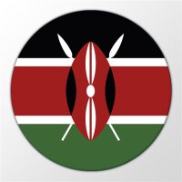 Magnet Kenya Kenia Flagge Ostafrika 59mm Kühlschrankmagnet Flaschenöffner