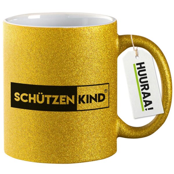 Glitzertasse Schützenkind Modern 330ml