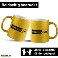 Glitzertasse Schützenkind Modern 330ml