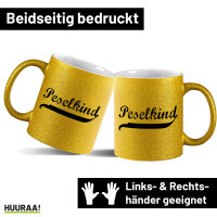 Glitzertasse Peselkind Vintage 330ml