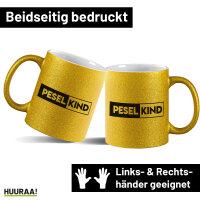 Glitzertasse Peselkind Modern 330ml