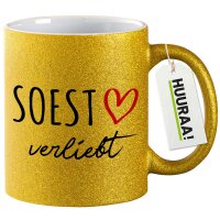 Glitzertasse Soest verliebt 330ml