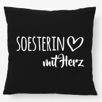 Kissen Soesterin mit Herz 40x40cm