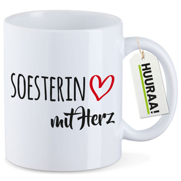 Kaffeetasse Soesterin mit Herz 330ml