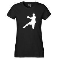 Damen T-Shirt Handball Silhouette Größe XS-XXL
