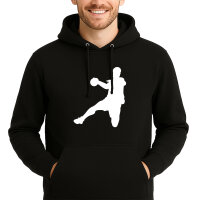 Pulli Handball Silhouette Größe M Deep Black