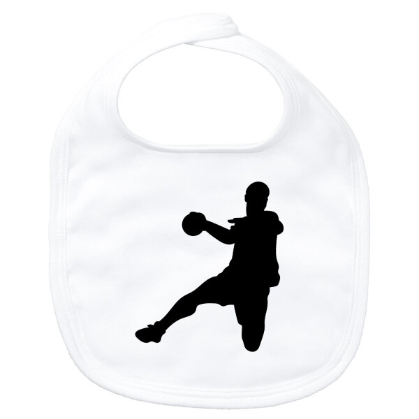 Baby Lätzchen Handball Silhouette