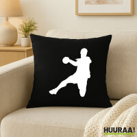 Kissen Handball Silhouette 40x40cm
