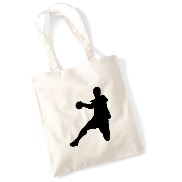 Jutebeutel Handball Silhouette 10 Liter
