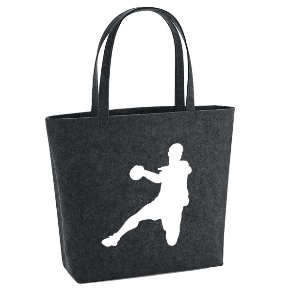 Filzshopper Handball Silhouette 22 Liter Filztasche