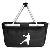 Einkaufskorb faltbar Handball Silhouette 20 Liter...