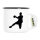 Emaille Tasse Handball Silhouette 300ml Vintage Emaille Becher