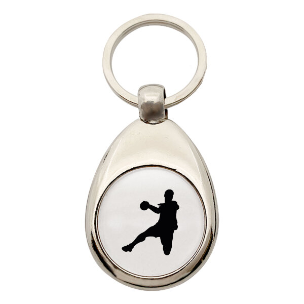 Schlüsselanhänger Handball Silhouette