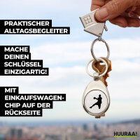 Schlüsselanhänger Handball Silhouette