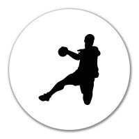 Aufkleber Handball Silhouette 10cm Sticker