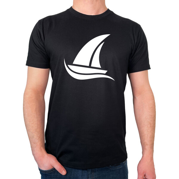 Herren T-Shirt Segeln Segelboot Größe S-3XL
