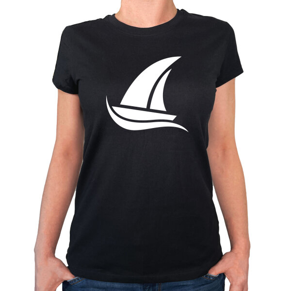 Damen T-Shirt Segeln Segelboot Größe XS-XXL