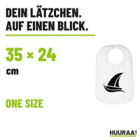 Lätzchen Segeln Segelboot, doppellagig