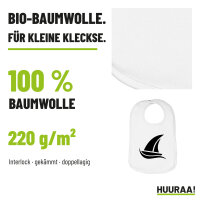 Lätzchen Segeln Segelboot, doppellagig