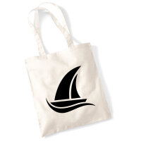 Jutebeutel Segeln Segelboot 10 Liter