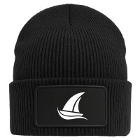 Beanie Segeln Segelboot Black Mütze