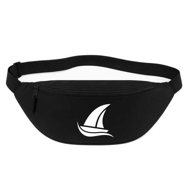 Bauchtasche Segeln Segelboot 2,5 Liter Black