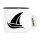 Emaille Tasse Segeln Segelboot 300ml Vintage Emaille Becher