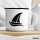 Emaille Tasse Segeln Segelboot 300ml Vintage Emaille Becher