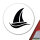 Aufkleber Segeln Segelboot 10cm Sticker