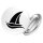 Button Segeln Segelboot