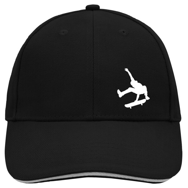 Cappy Mütze Skateboarden Silhouette