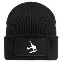Beanie Skateboarden Silhouette Black Mütze
