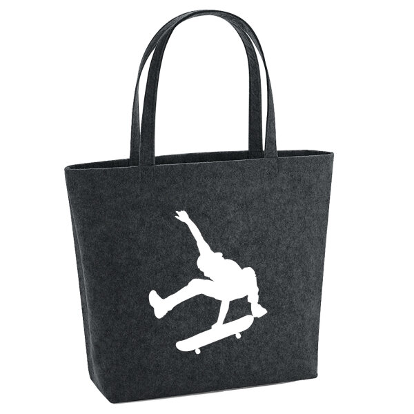 Filzshopper Skateboarden Silhouette 22 Liter Filztasche