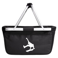 Einkaufskorb faltbar Skateboarden Silhouette 20 Liter...