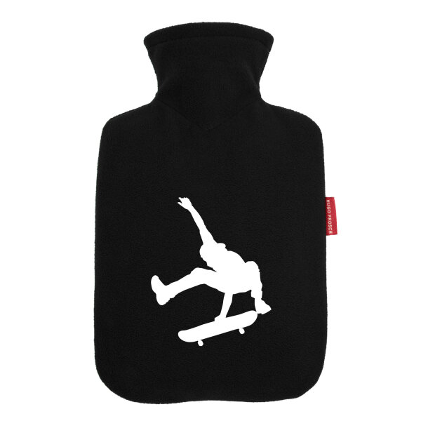 Wärmflasche Skateboarden Silhouette