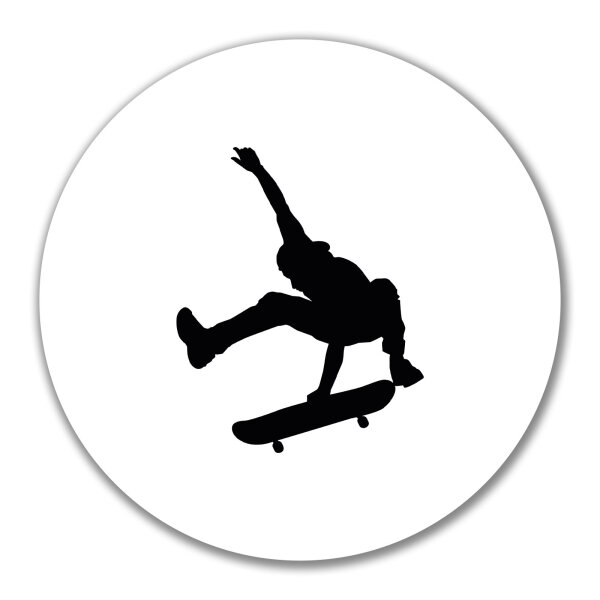 Aufkleber Skateboarden Silhouette 10cm Sticker