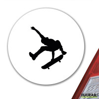 Aufkleber Skateboarden Silhouette 10cm Sticker