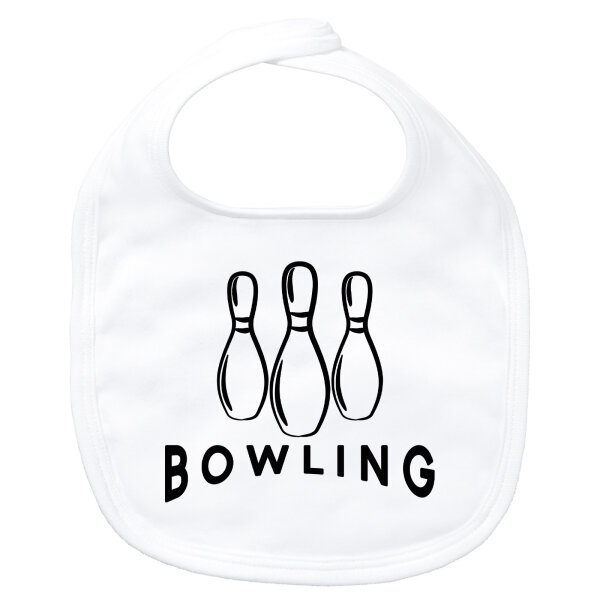 Baby Lätzchen Bowling Pinns Klettverschluss