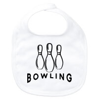 Baby Lätzchen Bowling Pinns Klettverschluss