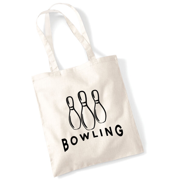 Jutebeutel Bowling Pinns 10 Liter