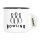 Emaille Tasse Bowling Pinns 300ml Vintage Emaille Becher