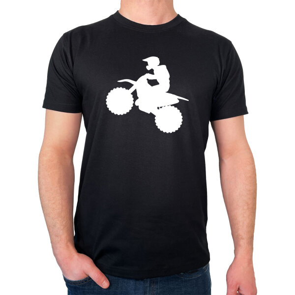 Herren T-Shirt Motocross Silhouette Größe S-3XL