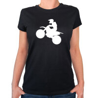 Damen T-Shirt Motocross Silhouette Größe XS-XXL